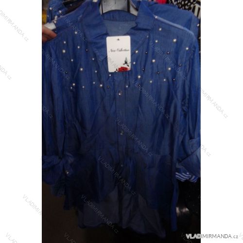 Dress Other Shirts 3/4 Long Sleeve Ladies with Beads (uni sl) ITALIAN Fashion IM9186817
