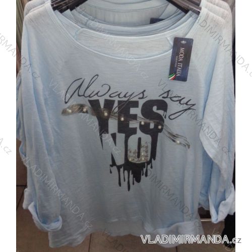 T-shirt 3 / 4.long sleeve ladies with pearls (uni sl) ITALIAN MODA IM718059
