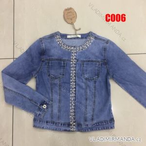 Jacket jeans, with ladies pearls (xs-xl) LEXXURY C006
