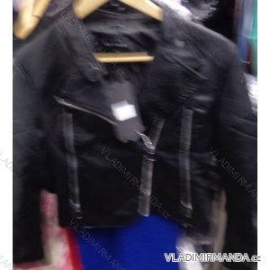 Short sleeve imitation leather jacket (s-xl) STYLE ITALIAN MODA IM918F657
