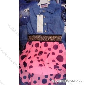 Set with pearl belt dress + baby girl leggings (2-12 years old) TURKEY MODA TM218018
