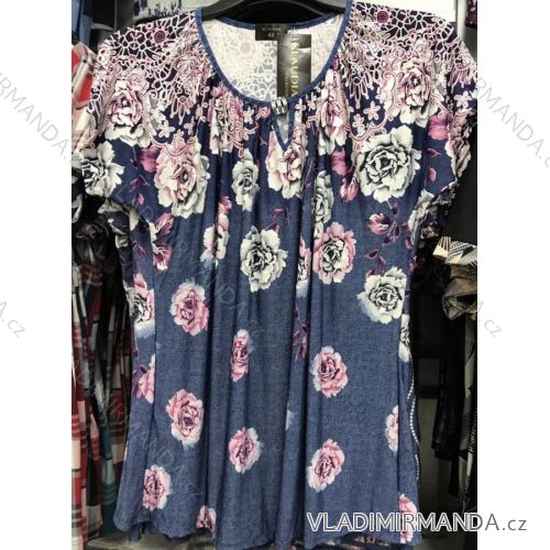 Tunic Short Sleeve Flower Ladies (l-3xl) POLSKá VÝROBA PM118074
