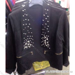 Ladies' Sweater Polished Leatherette (SL) ITALIAN Fashion IM9184187