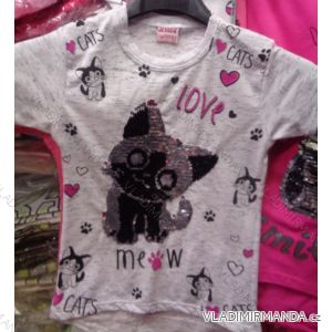 T-shirt short sleeve with sequins baby girl (98-122) ZEYREK TURKEY MODA TM218028
