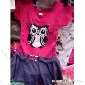 Dress short sleeve with children's sequins and teenage girls (116-146) TURKEY MODA TM218001
