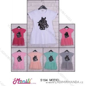 Dress short sleeve with sequins (6-10 years old) TURKEY TV418102
