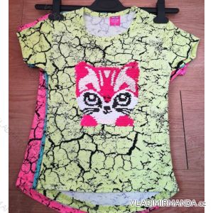 T-shirt with sequins short sleeve baby teen girl (128-152) TURKEY WD WD18013
