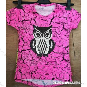 T-shirt with sequins short sleeve baby teen girl (128-152) TURKEY WD WD18014
