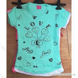 T-shirt with pearls short sleeve baby teen girl (128-152) TURKEY WD WD18017
