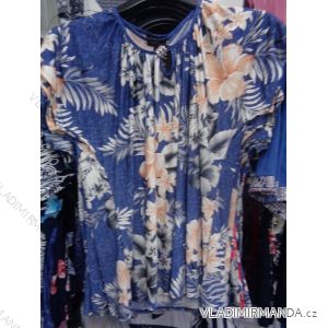 Tunic Short Sleeve Flower Oversized Ladies (48-54) POLSKÁ VÝROBA PM118093
