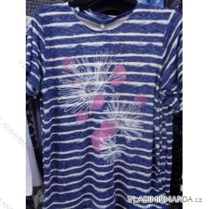 Tunic Short Sleeve Flower Oversize Ladies (48-58) POLSKÁ VÝROBA PM118096

