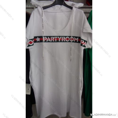 Tunic - Cotton Hooded Cotton Short Sleeve (uni, sl) ITALIAN MODA IM718085
