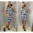 Dress short sleeve ladies navy strip (uni sl) ITALIAN Fashion IM518058
