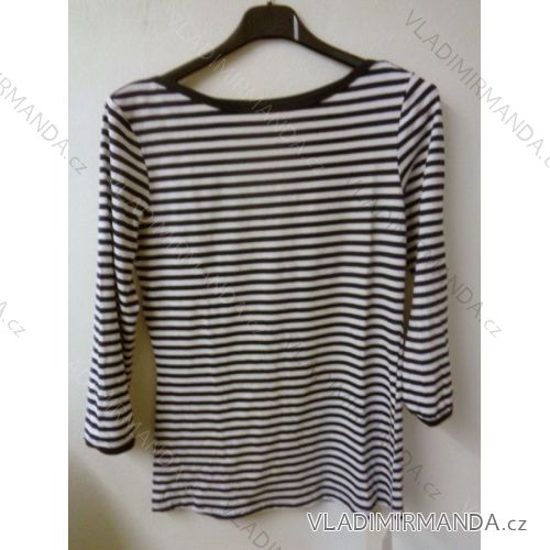 T-shirt with long sleeved striped ladies (uni sl) ITALIAN Fashion IM518082
