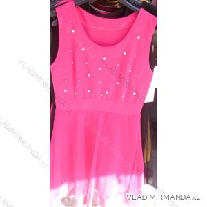 Short sleeveless dress with ladies pearls (uni sl) ITALIAN Fashion IM618214
