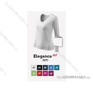 T-shirt elegance long sleeve ladies (m-xxl) ADVERTISING TEXTILE A28E
