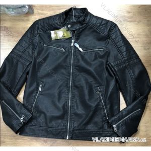 Long sleeve leather jacket (uni s-2xl) LEX18175
