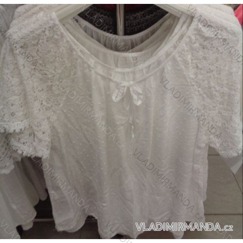 Tunic short sleeve with lace ladies (uni sl) ITALIAN MODA IM718216
