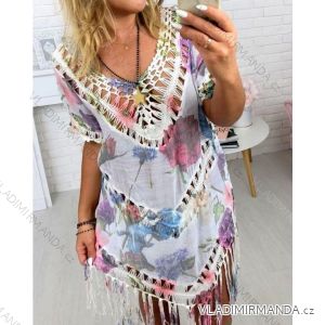 Dress Short Sleeve Summer Women Flowers (uni sl) ITALIAN Fashion IM918211
