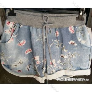Shorts jeans shorts with ladies flowers (uni sl) ITALIAN Fashion IM1218047
