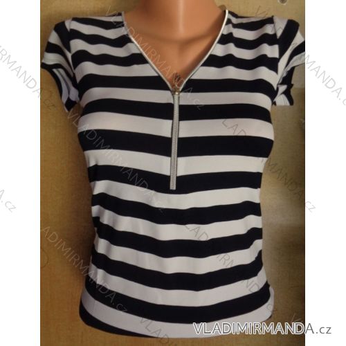 T-shirt short sleeve ladies stripe (s-xl) PONCIK TURKEY MOTHER TM818030