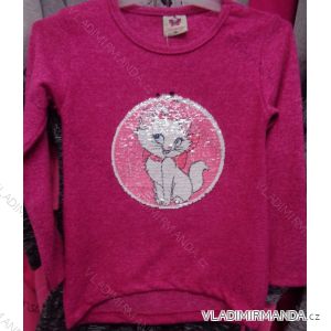 T-shirt warm long sleeve with sequins children's (98-128) TUZZY TURKEY MODA TM218137
