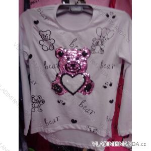 T-shirt short sleeve with sequins baby girl (116-146) TUZZY TURKEY MODA TM218146
