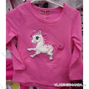T-Shirt Long Sleeve with Glitter Baby Girls (86-116) TUZZY TURKEY MODA TM2188P-7160
