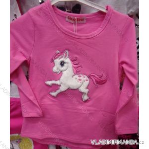 T-Shirt Long Sleeve with Glitter Baby Girls (86-116) TUZZY TURKEY MODA TM2188P-7160
