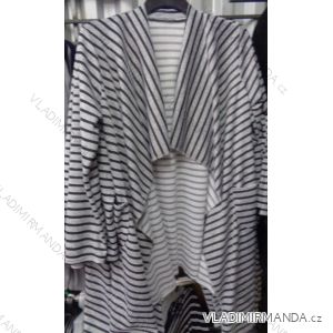 Cardigan Long Sleeve Stripe Ladies Oversize (xl-3xl) POLSKá Fashion PM118187
