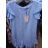 Tunic short sleeve t-shirt womens (uni sl) STELLA MILADI ITALIAN Fashion IM918362

