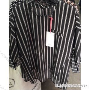 Tunic t-shirt long sleeve ladies strip (uni sl) ITALIAN Fashion IM918419
