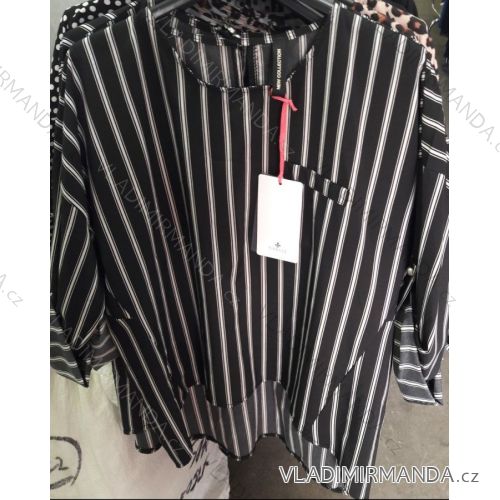 Tunic t-shirt long sleeve ladies strip (uni sl) ITALIAN Fashion IM918419
