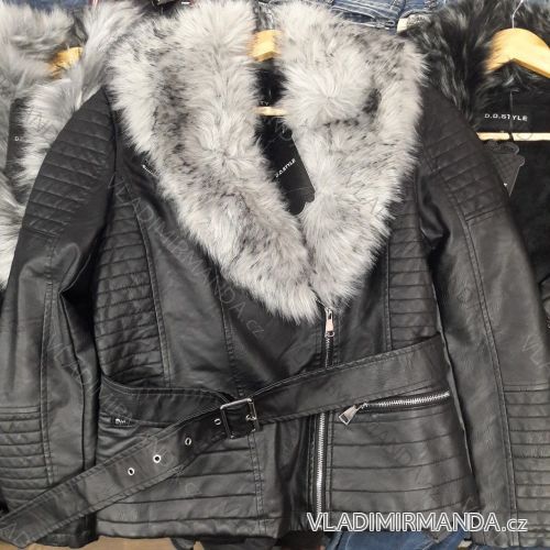 Leatherette leatherette jacket with fur (s-2xl) VOPSE ITALIAN Fashion IM918F665-1
