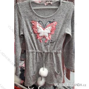 T-shirt short long sleeve with baby girl's sequins (134-164) TURKEY MODA TM218CH-5289
