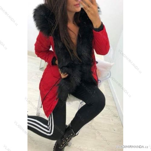 Coat winter park with fur women KZELL ITALIAN MODA 8135K-C