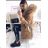 Coat winter park with fur women KZELL ITALIAN MODA 8183K
