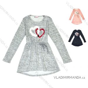 Long Sleeve Dress with Baby Glides and Girls (134-164) KUGO ML7097
