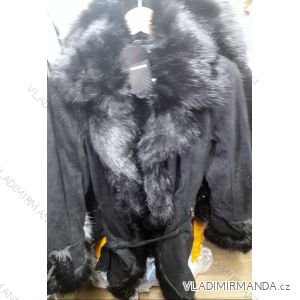 Coat Braided Leatherette Ladies (s-xl) ITALIAN Fashion IM918F555

