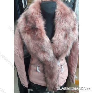 Leatherette leatherette jacket with fur (s-2xl) VOPSE ITALIAN Fashion JUN8895
