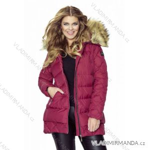 Coat / winter vest quilted with fur women's oversized (42-44-46-48) MFASHION MF18M-12A