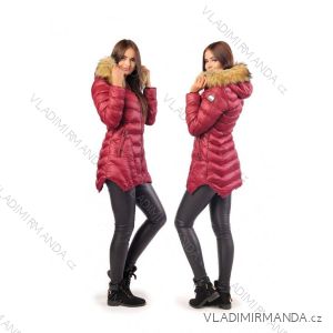 Winter coat with fur lace quilted MFASHION MF18M-18