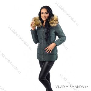 Winter jacket with fur quilted womens (sml-xl) MFASHION MF18M-202A
