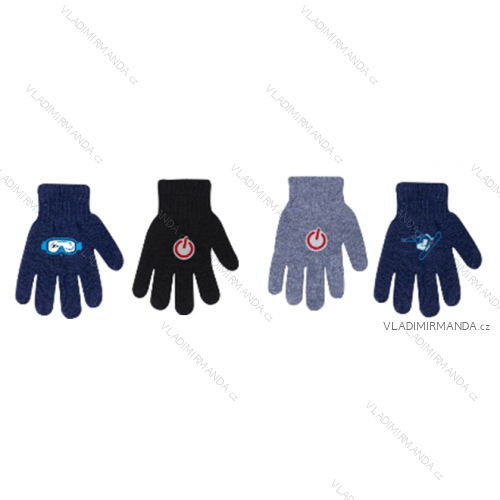 Gloves warm with terry lining baby boys (14-16cm) YOCLUB POLAND R-213