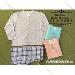 Pajamas Long Ladies Oversized (xl-4xl) N-FEEL DK-8959
