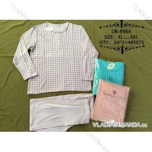 Pajamas Long Ladies Oversized (xl-4xl) N-FEEL DK-8964
