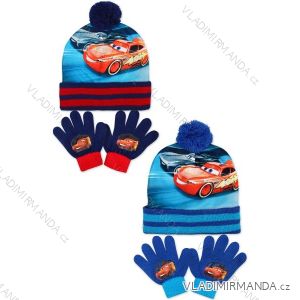 SETINO CR-A-KNSET-112 Set Caps and Gloves Cars for Kids (one size)