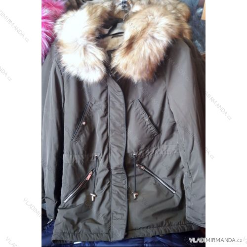 Coat fleece warm with fur (s-2xl) VOPSE IM618V2769

