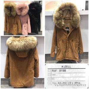 Winter jacket coat with fur coat KZELL ITALIAN MODA 8198K
