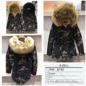Winter coat jacket with fur coat KZELL ITALIAN MODA 8192K

